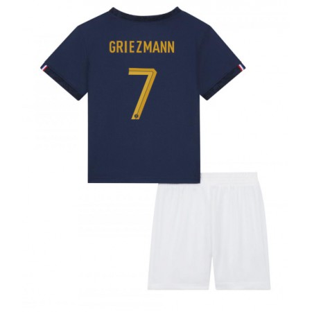 Frankrig Antoine Griezmann 7 Børn Hjemme VM 2022 - Fodboldtrøjer (S/S) Frankrig Antoine Griezmann 7 Børn Hjemme VM 2022 - Fodboldtrøjer (S/S)
